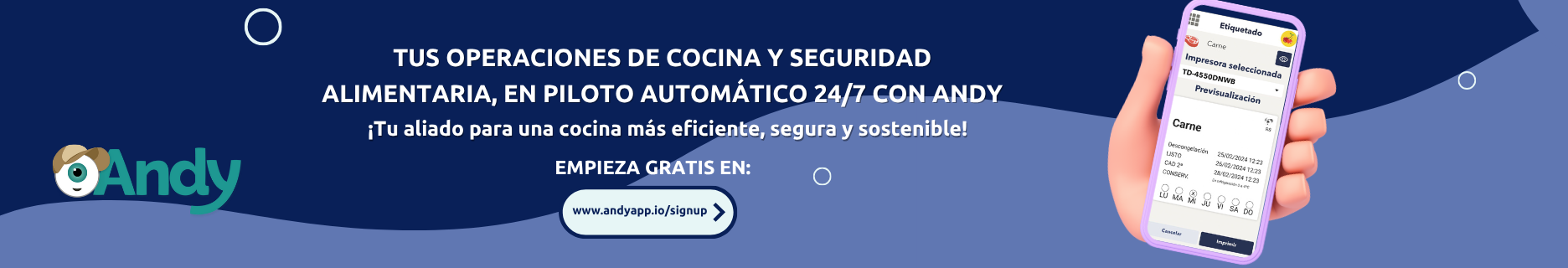 Andy Signup ES Piloto Automatico